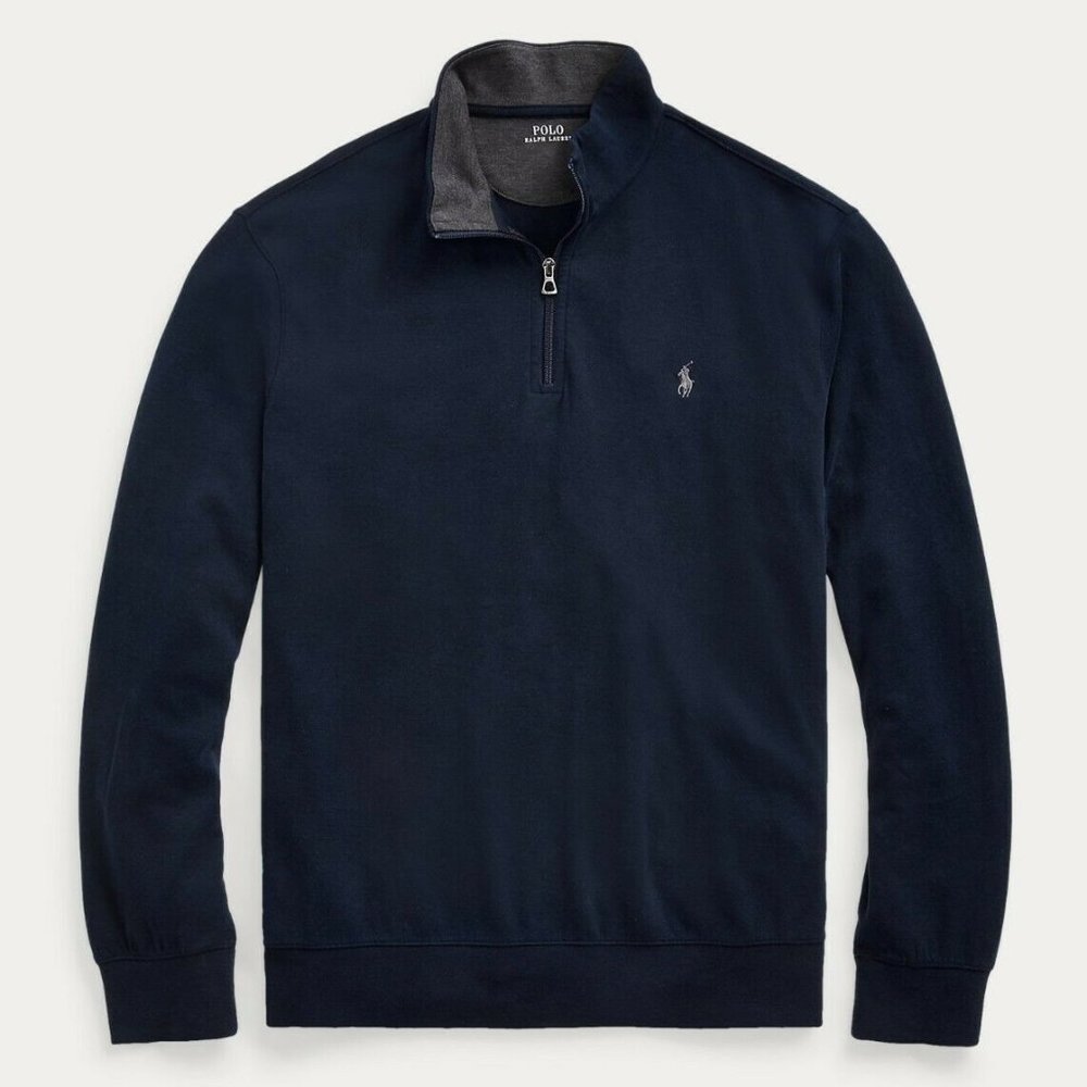 Polo Ralph Lauren Polo ¼‑Zip Pullover Sweater Navy XXL NWT Pony Logo